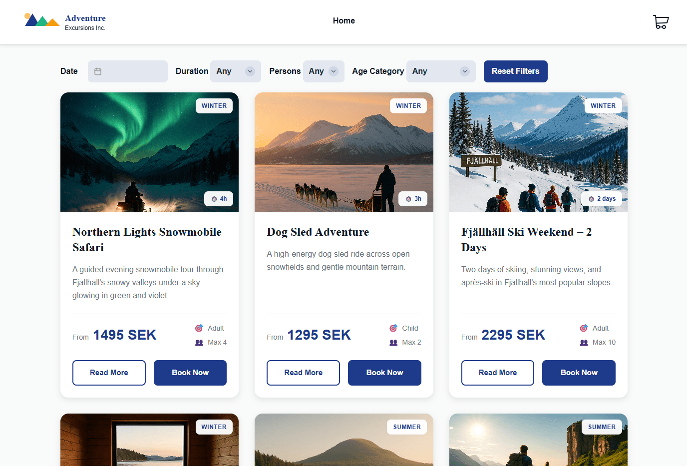 Image of Adventure Excursions project.